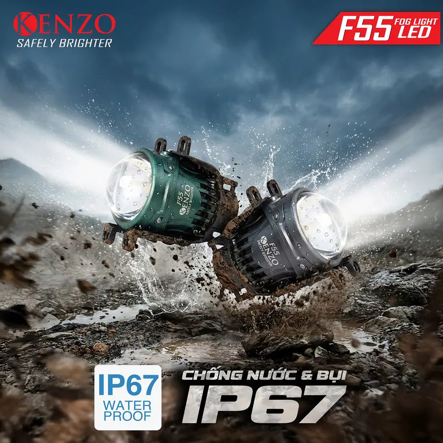 Bi gầm led Kenzo F55 3.0 inch 3 nhiệt màu  - Ảnh 3