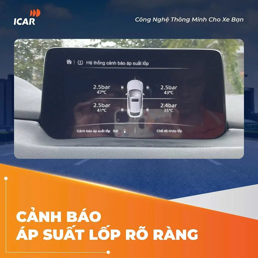 Camera 360 Icar Elliview M12 tích hợp TPMS cho CX5/CX8 - Ảnh 2