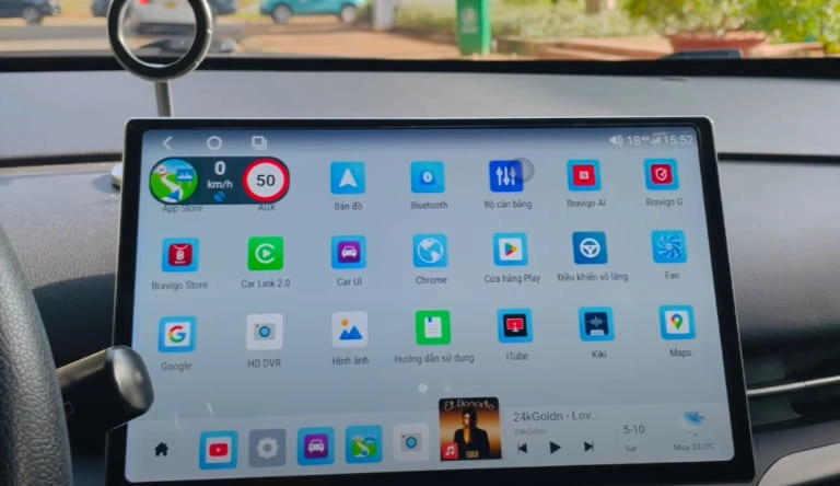 Camera 360 Setcar Limo Green Tích Hợp Màn Hình Theo Xe - Ảnh 1