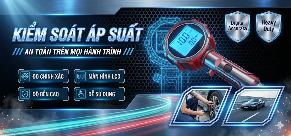 Đồng Hồ Đo Áp Suất Lốp