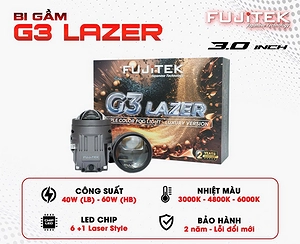 Bi gầm led Fujitek G3 Lazer 3.0 inch 3 màu tích hợp