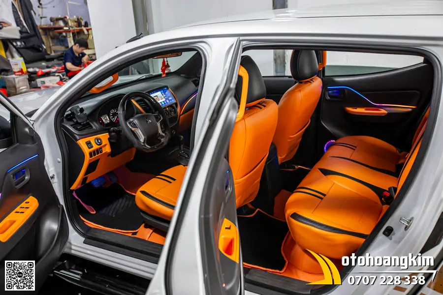 Đổi màu nội thất xe Triton - Sắc cam thời thượng - Ảnh 7
