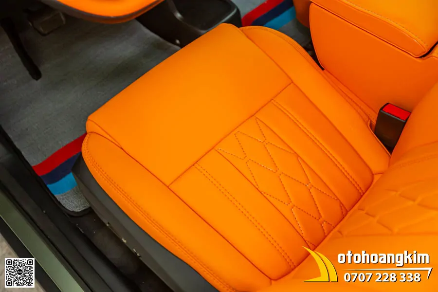 Đổi màu nội thất VF3 - Tông màu cam năng động - Ảnh 3