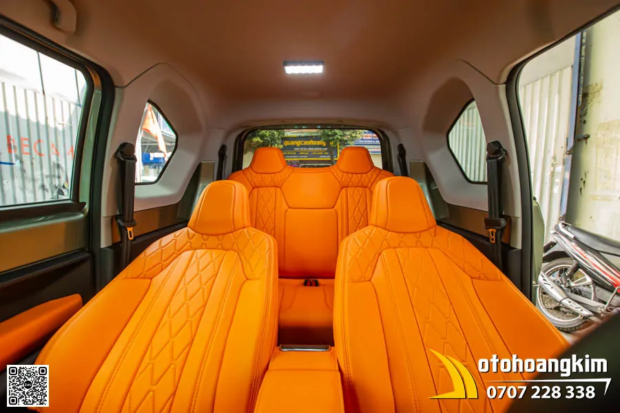 Đổi màu nội thất VF3 - Tông màu cam năng động - Ảnh 5