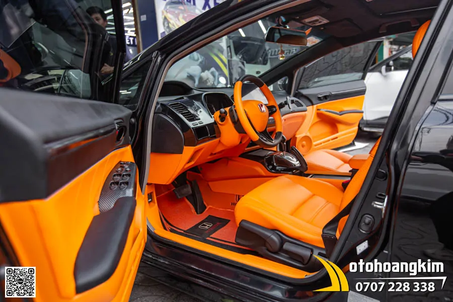 Đổi màu nội thất Civic Gen 8 Cam Hermes - Ảnh 3