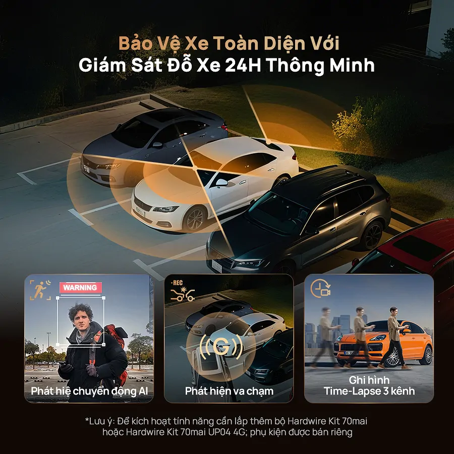 Camera hành trình 70mai T800 ghi hình 3 kênh 256G - Ảnh 7