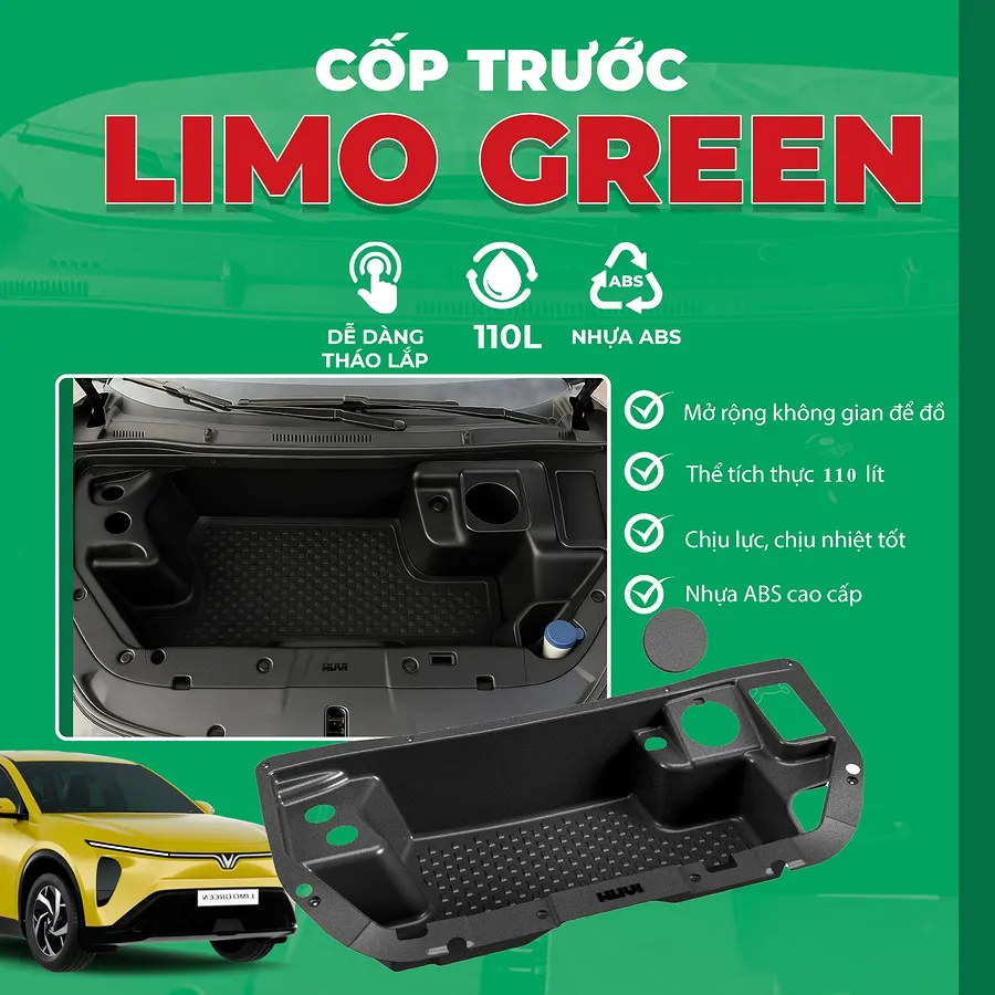 Cốp trước Limo Green Huvi 110L  - Ảnh 4