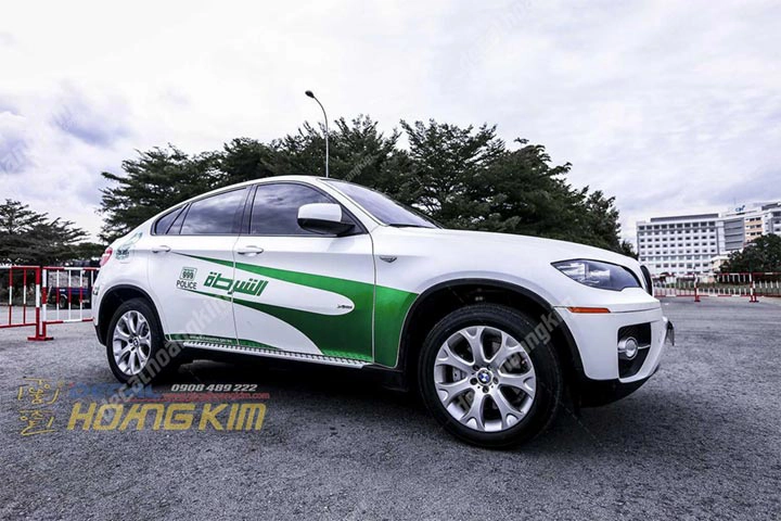 Tem Xe Bmw X6 Police Dubai - BMW005 - Ảnh 1