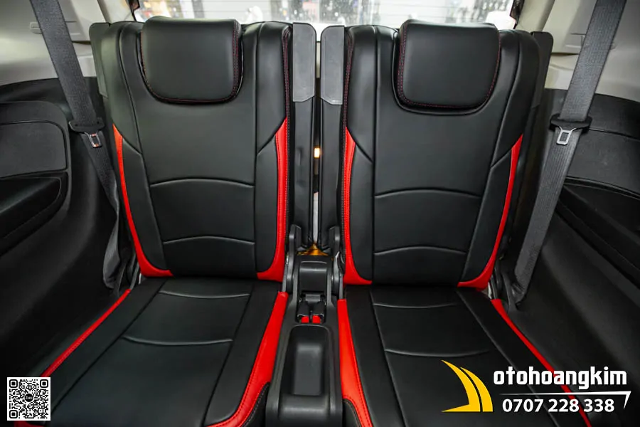 Bọc ghế da Chevrolet Trailblazer - Da Nappa King phối màu Đen Đỏ thể thao
 - Ảnh 2
