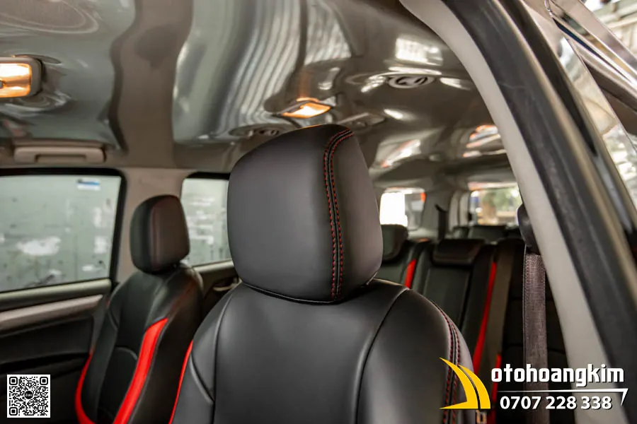 Bọc ghế da Chevrolet Trailblazer - Da Nappa King phối màu Đen Đỏ thể thao
 - Ảnh 5