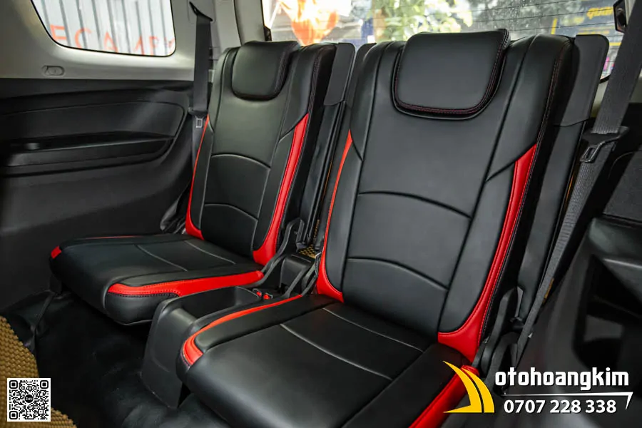 Bọc ghế da Chevrolet Trailblazer - Da Nappa King phối màu Đen Đỏ thể thao
 - Ảnh 3