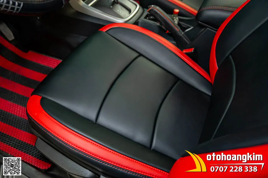 Bọc ghế da Chevrolet Trailblazer - Da Nappa King phối màu Đen Đỏ thể thao
 - Ảnh 8