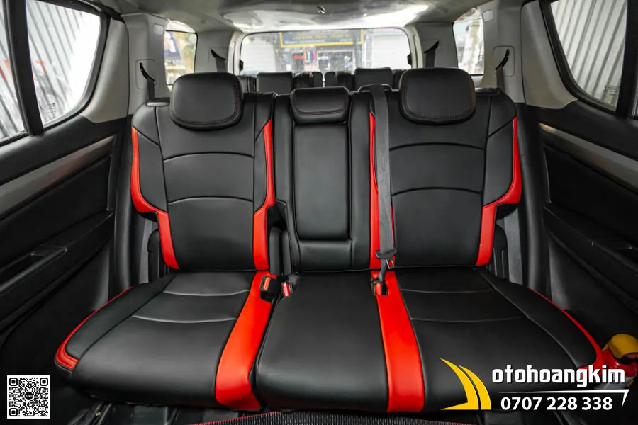 Bọc ghế da Chevrolet Trailblazer - Da Nappa King phối màu Đen Đỏ thể thao
 - Ảnh 9