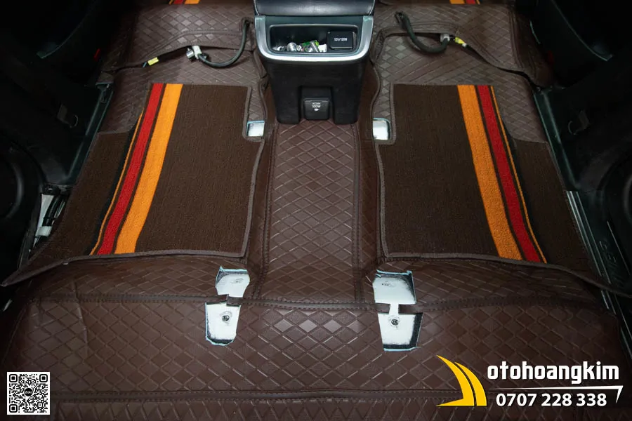 Thảm sàn 8D Toyota Fortuner - Màu Nâu sang trọng  - Ảnh 6
