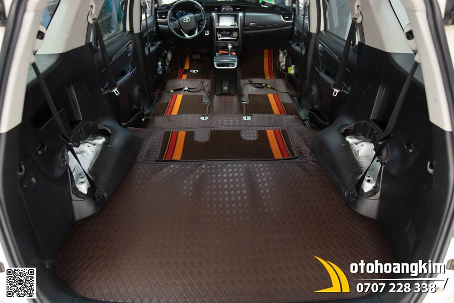 Thảm sàn 8D Toyota Fortuner - Màu Nâu sang trọng  - Ảnh 1
