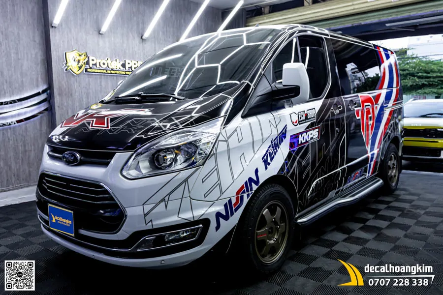 Dán tem trùm quảng cáo Ford Tourneo - Phong cách chuyên nghiệp - Ảnh 6