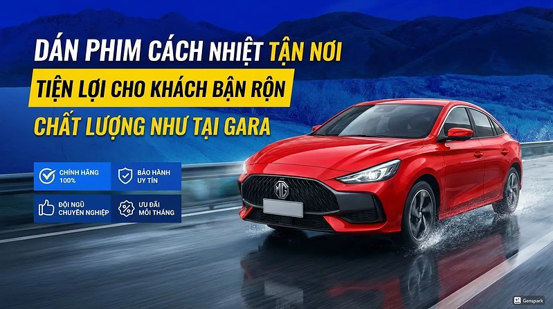 Dán phim cách nhiệt ô tô tại nhà