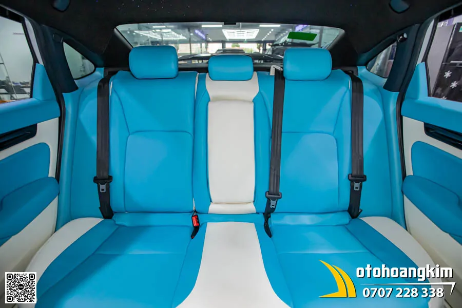 Đổi màu nội thất Honda Civic - Trắng xanh - Ảnh 2