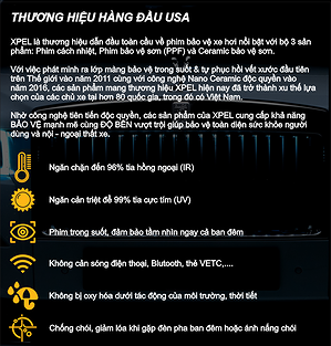 Phim cách nhiệt XPEL XRPL-20 kính hông cho ô tô