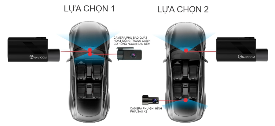 Camera hành trình Navicom J247 Pro 2K (trước - sau)  - Ảnh 2