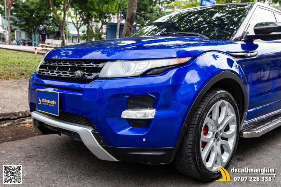 Range Rover Evoque dán đổi màu Xanh Dương bóng - Ảnh 1