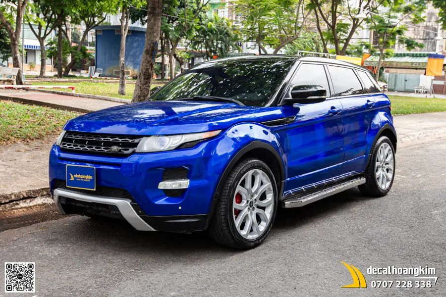 Range Rover Evoque dán đổi màu Xanh Dương bóng - Ảnh 6