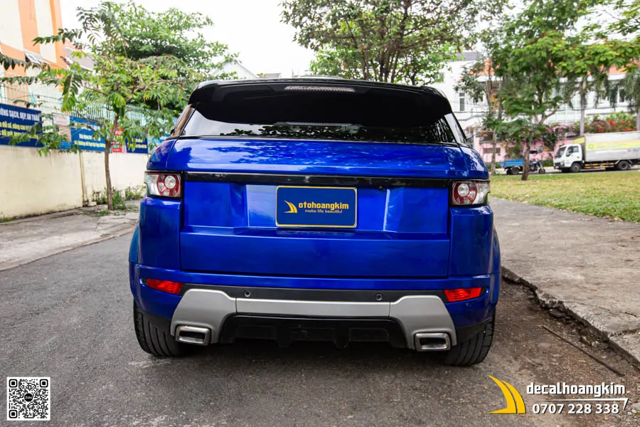 Range Rover Evoque dán đổi màu Xanh Dương bóng - Ảnh 3