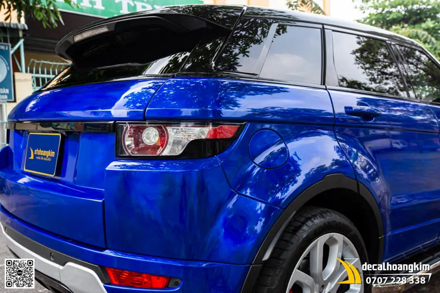 Range Rover Evoque dán đổi màu Xanh Dương bóng - Ảnh 2