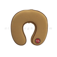 Gối cổ GC04 cao su non chữ U kem