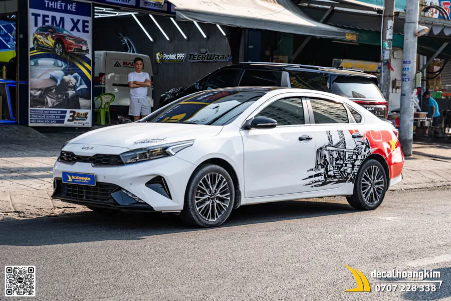 Dán Tem xe Kia K3 - Thiết kế chủ đề kỷ niệm 30/04  - Ảnh 2