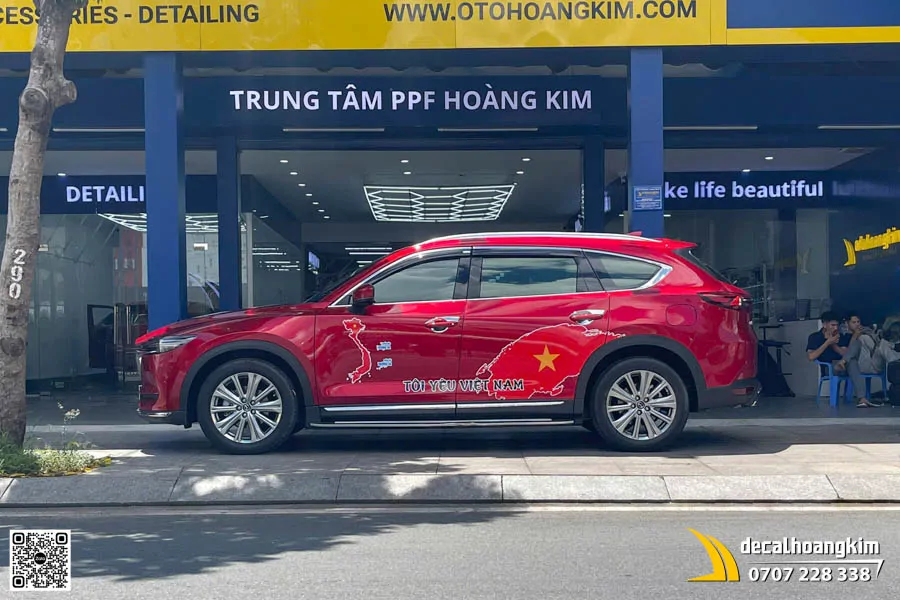Dán tem decal chủ đề 30/04 cho CX5  - Ảnh 3