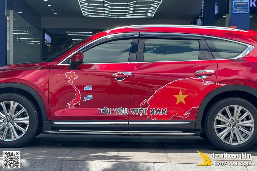 Dán tem decal chủ đề 30/04 cho CX5  - Ảnh 1