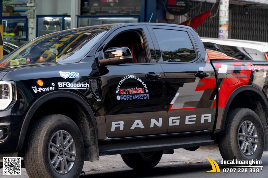 Dán tem thiết kế Ford Ranger - Mẫu Raptor Đỏ Xám mạnh mẽ
 - Ảnh 5