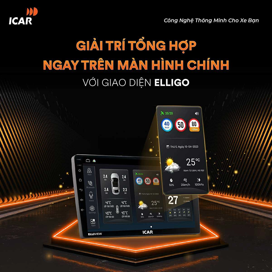 Màn hình Android Icar Elliview UE NEO+ - Ảnh 1