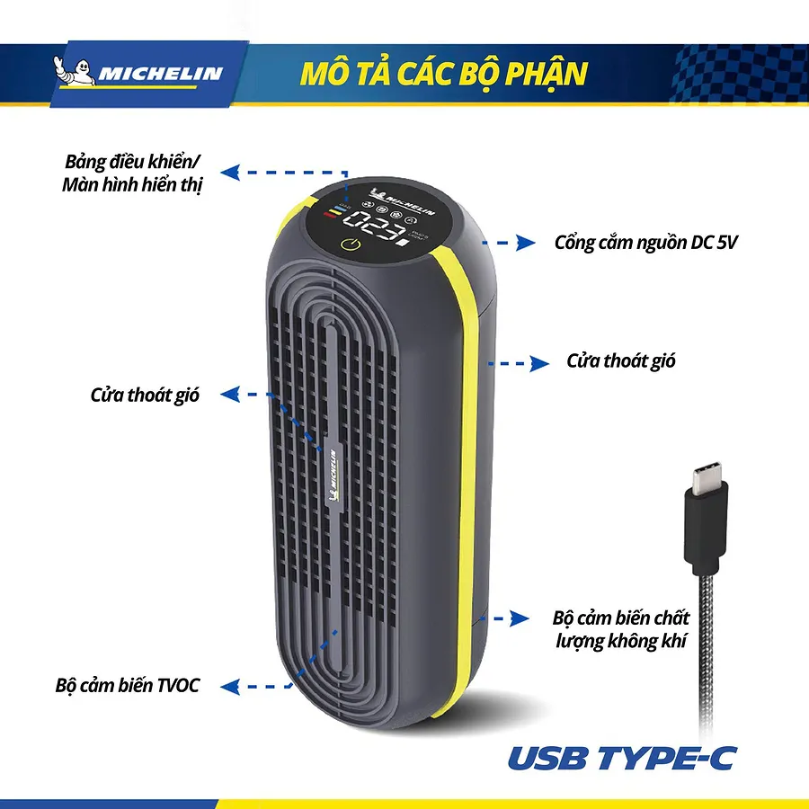 Máy Lọc Không Khí Michelin ML79  - Ảnh 4