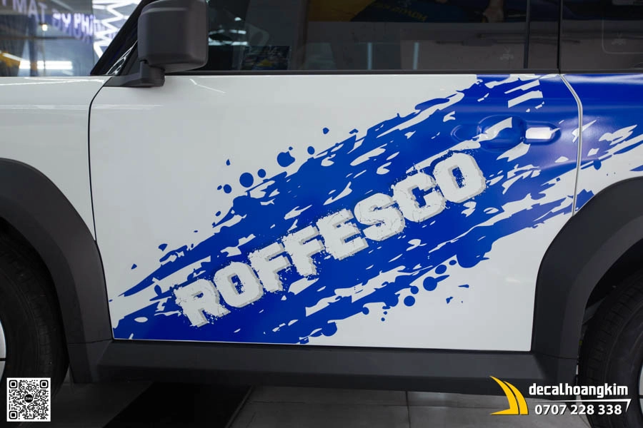 Tem Xe UV VinFast VF3 Mẫu Thể Thao ROFFESCO - Ảnh 1