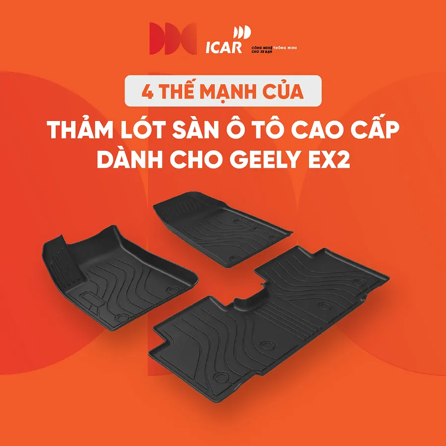 Thảm lót sàn ICAR cho Geely EX2 - Cao cấp, bền bỉ - Ảnh 2