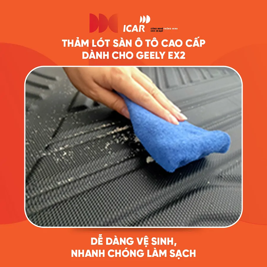 Thảm lót sàn ICAR cho Geely EX2 - Cao cấp, bền bỉ - Ảnh 6