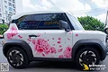 Tem xe Vinfast VF3 hoạ tiết hoa hồng - ảnh 3