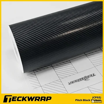 Decal Teckwrap Pitch Black Carbon CF02
