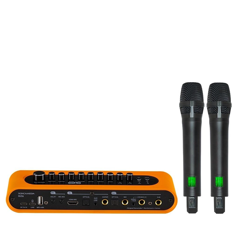 Bộ Karaoke SONCAMEDIA Mi36 - Âm Nhạc Đỉnh Cao Trên Xe - Ảnh 1