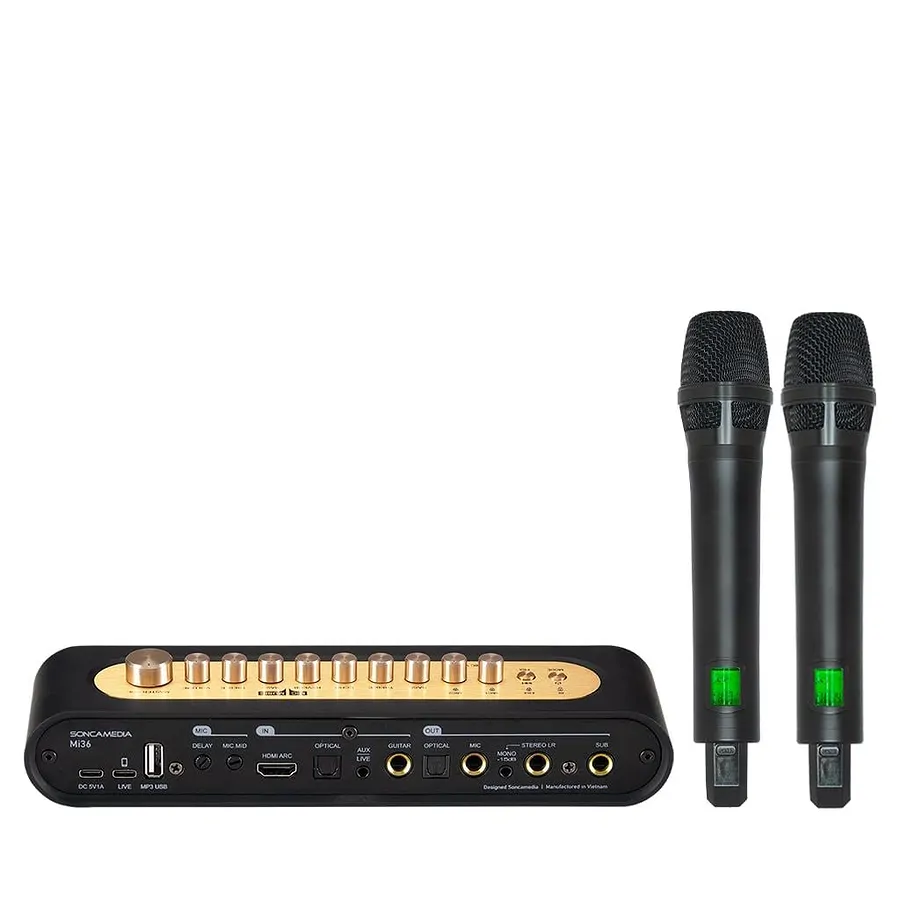 Bộ Karaoke SONCAMEDIA Mi36 - Âm Nhạc Đỉnh Cao Trên Xe - Ảnh 4