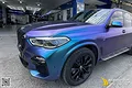 Wrap Full Xe Đổi Màu BMW Xanh Chuyển Tím Sành Điệu Và Cuốn Hút - ảnh 3