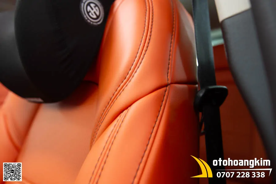 Bọc Áo Ghế Da Nappa King Microfiber - Soft Mazda CX5 - Màu Cam Thể Thao
 - Ảnh 2