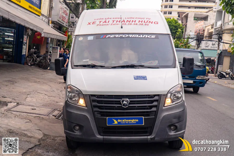 Tem Quảng Cáo Xe Tải Thành Hưng Trên Gazelle - Ảnh 3