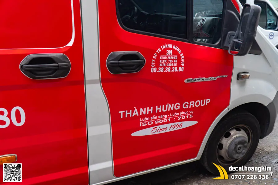 Tem Quảng Cáo Xe Tải Thành Hưng Trên Gazelle - Ảnh 7