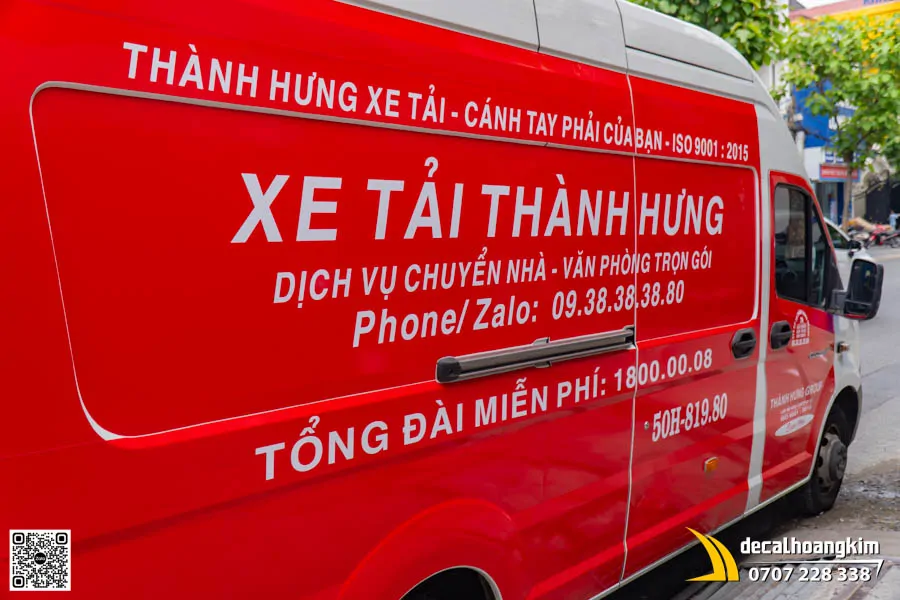 Tem Quảng Cáo Xe Tải Thành Hưng Trên Gazelle - Ảnh 6