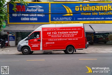 Tem Quảng Cáo Xe Tải Thành Hưng Trên Gazelle