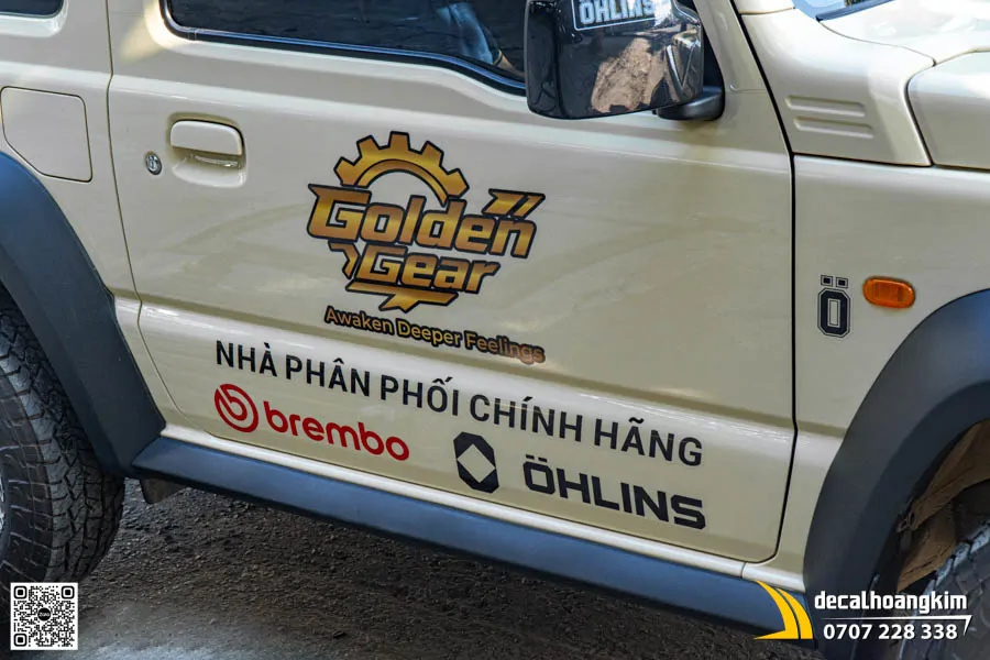 Tem Quảng Cáo Golden Gear Trên Jimny - Ảnh 4