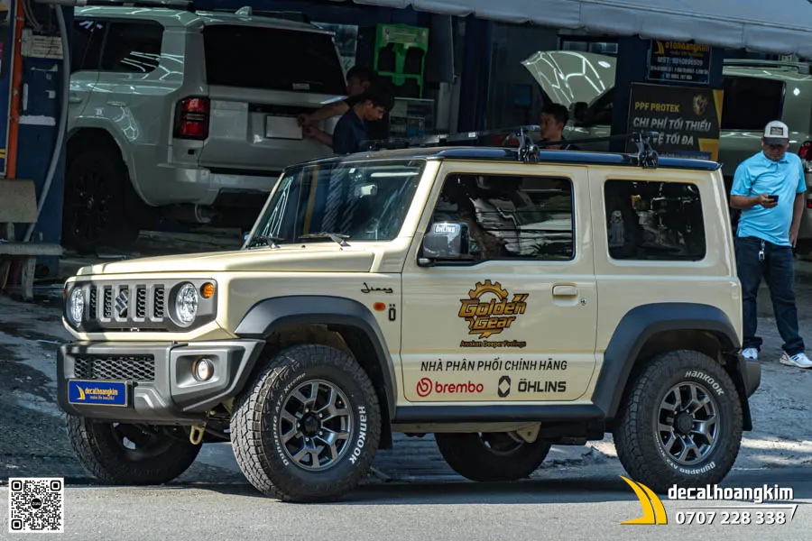 Tem Quảng Cáo Golden Gear Trên Jimny - Ảnh 2